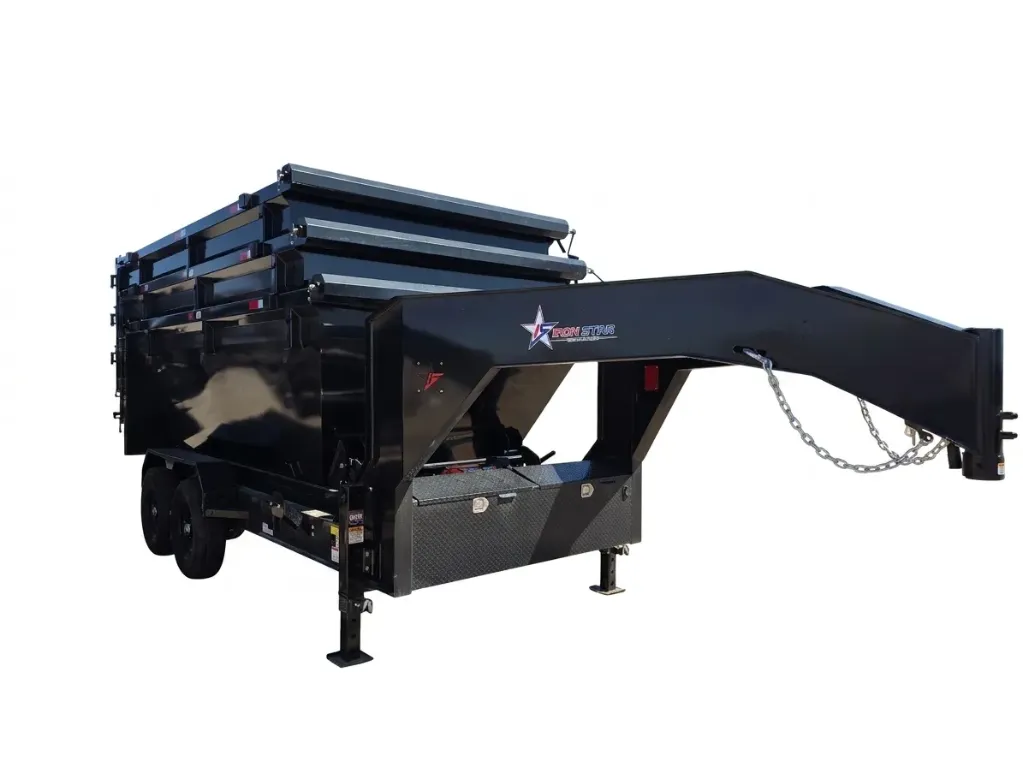 [JF26010002] 2026 Iron Star 14' Roll Off Dump Trailer – Gooseneck – 14K GVWR (Trailer Only)